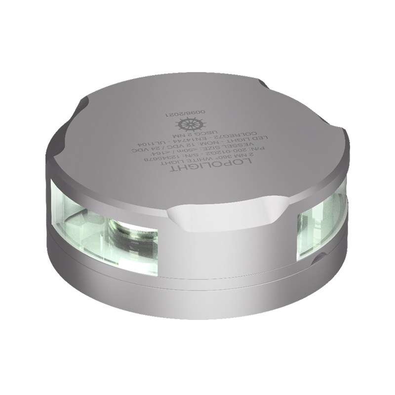 3nm Masthead/360° White, silver anodized 3nm Masthead/360° White, silver anodized